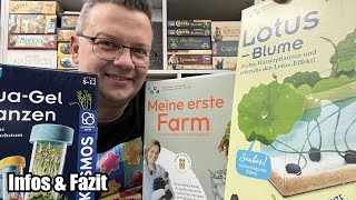 Experimentierkästen von Kosmos: Lotus Blume + Aqua-Gel Pflanzen + Meine erste Farm