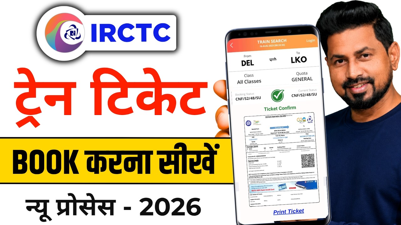 IRCTC Se Ticket Kaise Book Kare | How To Book Train Tickets Online In India | Train Ticket Booking