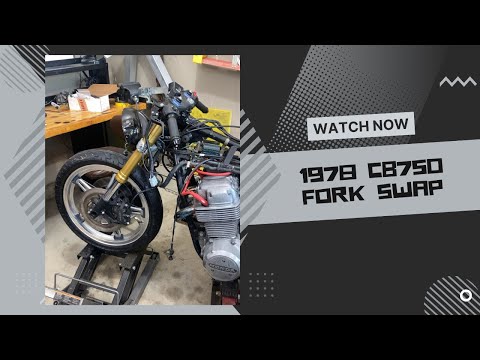 Honda CB750 Fork Swap