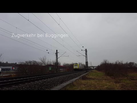 Zugverkehr bei Buggingen - Februar 2020
