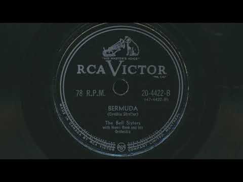 THE BELL SISTERS Bermuda (1951) - 78 RPM Record