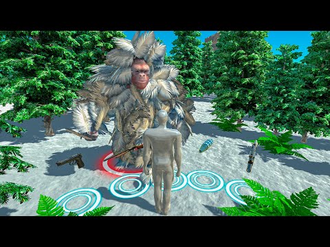 🔥FPS GET OUT OF THIS FOREST ALIVE vs YETI SNOWMAN - Animal Revolt Battle Simulator