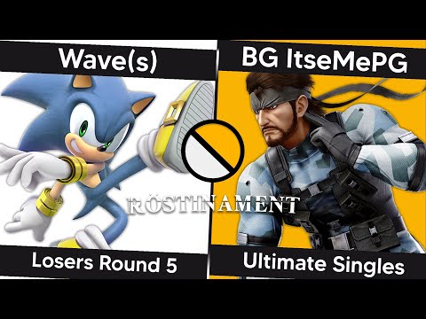 Deep Frozen Röstinament - L Round 5 - Wave(s) (Sonic) Vs. BG | ItseMePG (Snake)