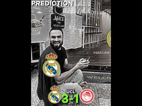olympiacos vs real Madrid Prediction 💀. #realmadrid #mbappe #olympiacos #ucl