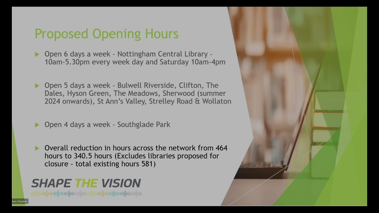 Nottingham City Libraries consultation slides