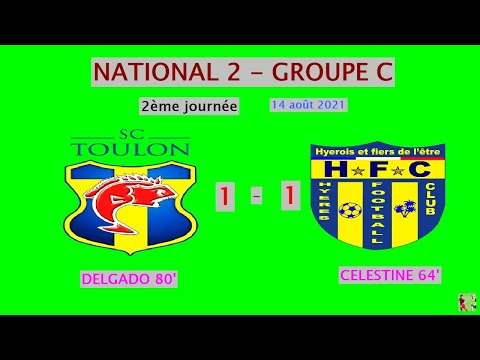 SC TOULON 1 - 1 HYERES FC 2è journée N2 - le 14 08 21