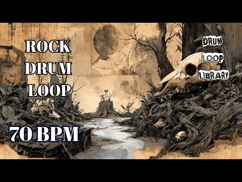 70 BPM Rock Drum Loop | Slow Heavy Anthem | Royalty Free Drum Loop