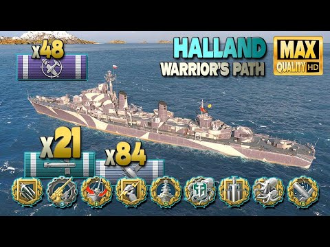 Destroyer Halland: In the cyklon - World of Warships