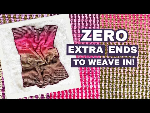 Mesmerizing Crochet Moss Stitch Blanket | NO Color Changes!