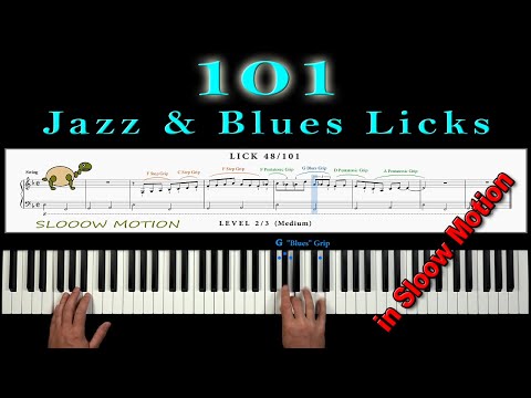 101 Licks & Phrases in Slooow Motion - for Jazz Improvisation