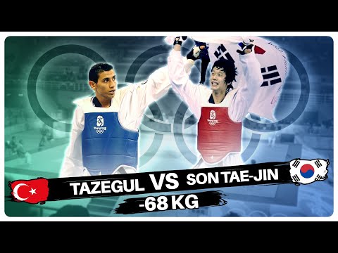 Taekwondo Olympics - Beijing 2008 - Servet Tazegul vs Son Tae Jin