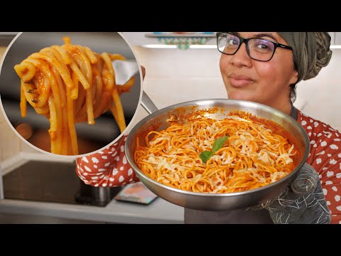 Este espagueti con tomate cremoso te va a sorprender