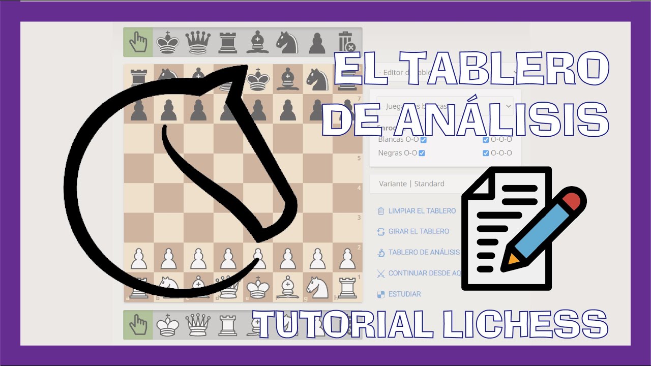 El TABLERO de ANÁLISIS 🔬 y el EDITOR de TABLERO 📝 | TUTORIAL LICHESS 💥