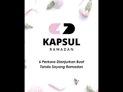 6 Perkara Dianjurkan Buat Tanda Sayang Ramadan  | Ustaz Shahul Hamid