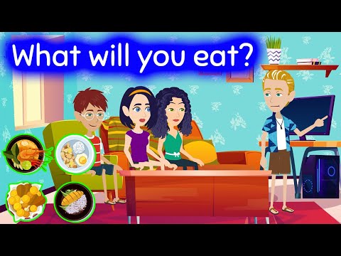 What will you eat? Simple future tense - Daily English Conversation Practice