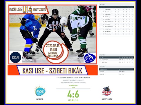 U14 KASI USE - Szigeti Bikák  (élő - teszt) 2022.03.19