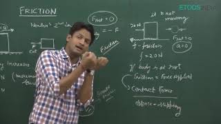 Friction Video Lecture of Physics for NEET by NKC Sir (ETOOSINDIA.COM)