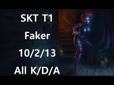 SKT T1 Faker Evelynn 10/2/13 All KDA highlights 2016-01-07