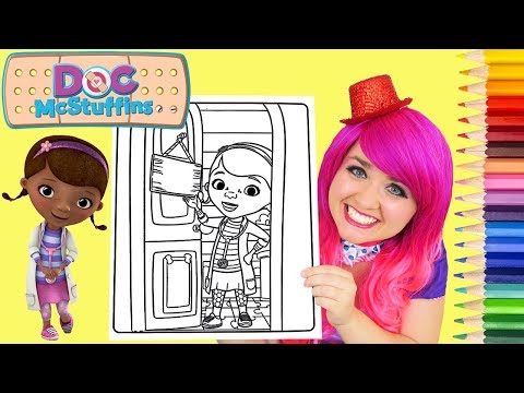 Coloring Doc McStuffins Disney Coloring Book Page Prismacolor Colored Pencil | KiMMi THE CLOWN Video