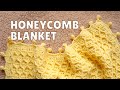 Free Baby Blanket Crochet Pattern Honeycomb Texture CC