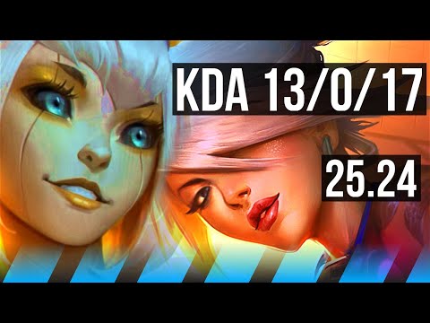 ORIANNA vs AKALI (MID) | Perfect KDA: 13/0/17 | KR Master | 25.24