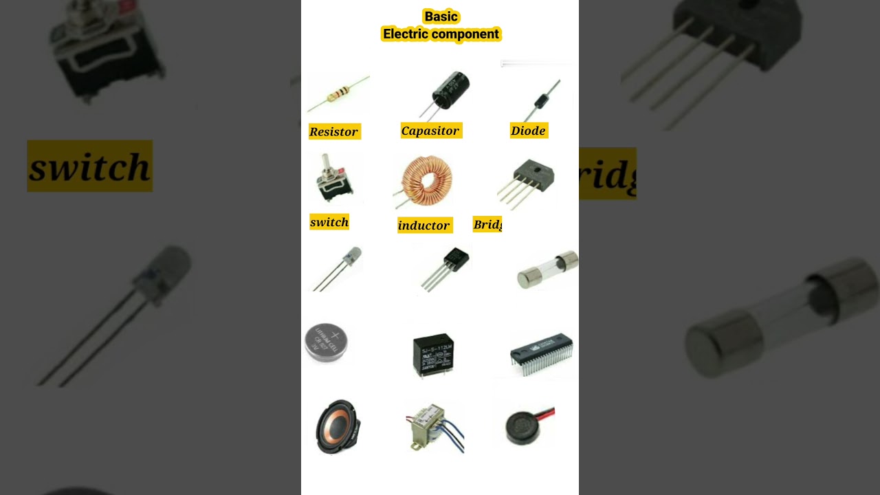 Basic Electronic Components #shorts