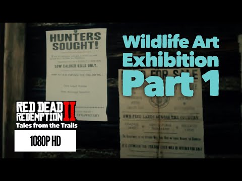 RDR2: Wildlife Art Exhibition Side Quest Poster - Location 1080p HD Red Dead Redemption 2