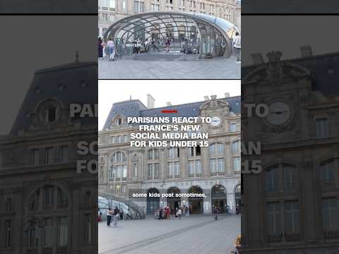 Parisians react to France's new social media ban for kids under 15