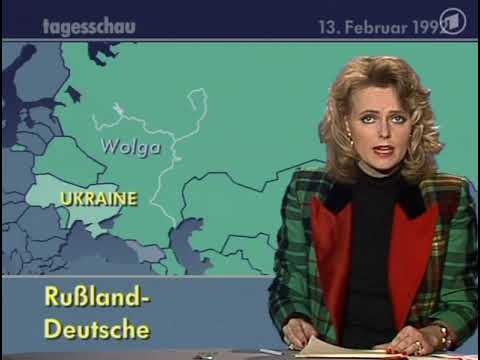 Wiederherstellung der Wolgadeutschen Republik für Russlanddeutsche - Tagesschau 13.02.1992