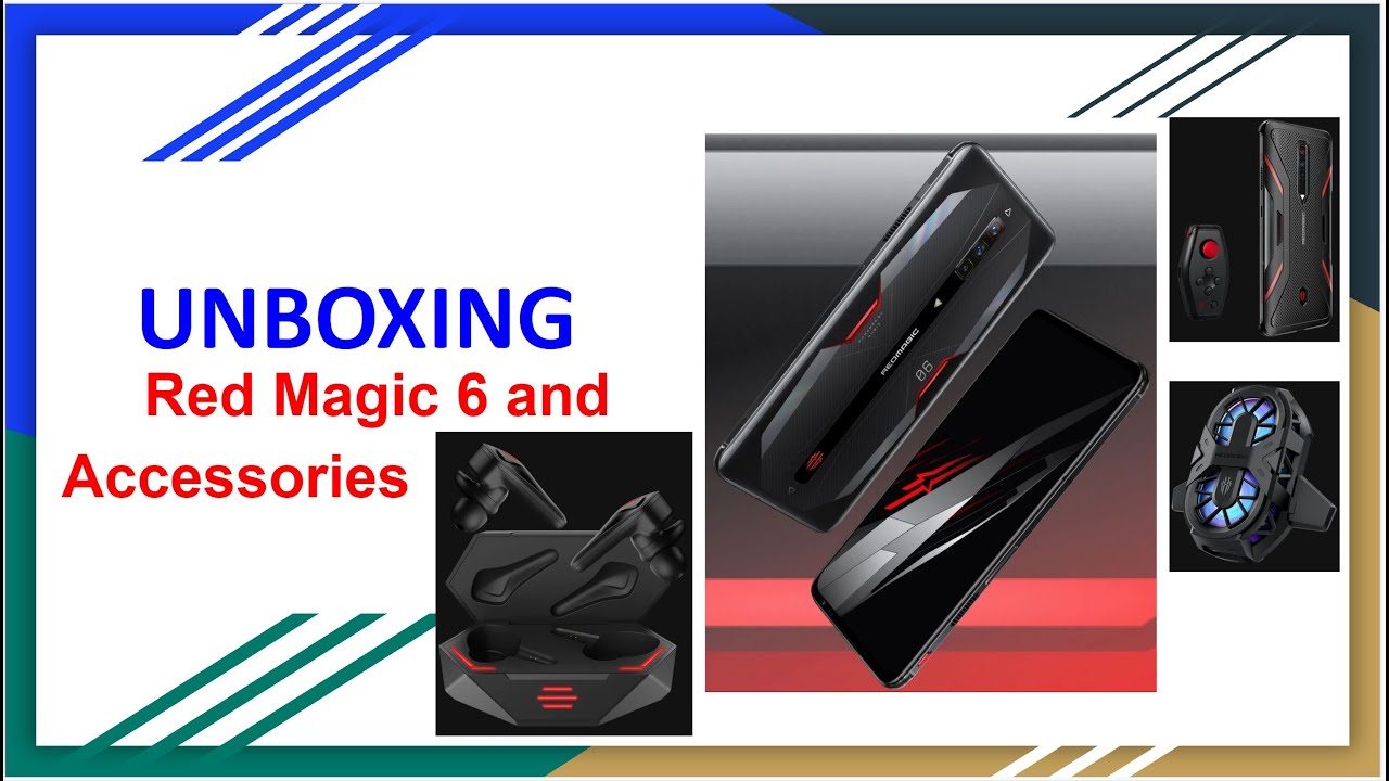 Red Magic 6 Gaming Smartphone and Accessories Unboxing