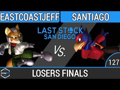 LSSD 127 - EastCoastJeff (Fox) vs. Santiago (Falco) - SSBM Losers Finals - Smash Melee