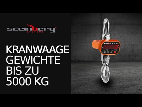 Video - Kranwaage - 5000 kg / 1 oder 2 kg - LED - digital -  Fernbedienung 10 m