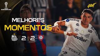 SANTOS ABRE VANTAGEM, MAS PERMITE REAÇÃO DO SAN LORENZO NA VILA PELA CONMEBOL SUDAMERICANA!