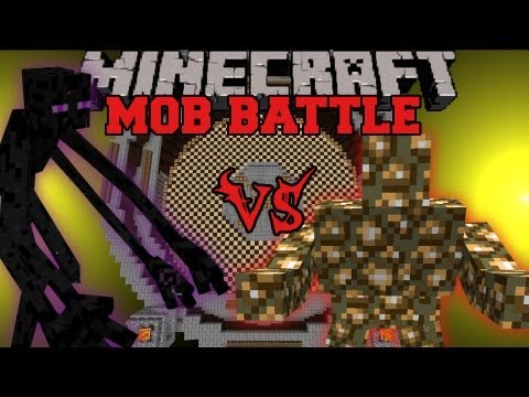 Mutant Enderman Vs. Glowstone Monster - Minecraft Mob Battles - Angry Creatures Mod
