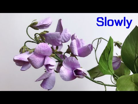 ABC TV | How To Make Sweet Pea Paper Flower With Shape Punch (Slowly) - Craft Tutorial