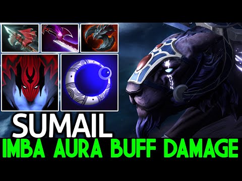 SUMAIL [Luna] Imba Aura Buff Damage Carry Too Much Power Dota 2
