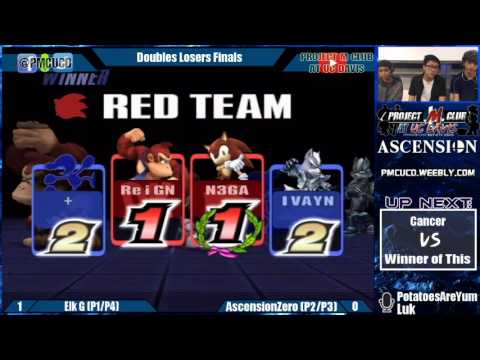 "Ascension 9/24/16" - Elk G (G&W & Wolf) v. AscensionZero (DK & Sonic) - Losers Finals