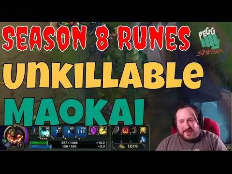 League of Legends New Runes Maokai Is Unkillable Top Lane Sustain The Enemy Out Of Lane