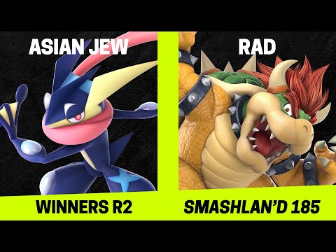 SmashLAN'd 185 Winners R2 - Asian Jew (Greninja) vs Rad (Bowser) - SSBU Tournament