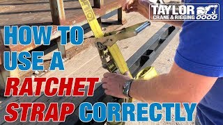 How to Use a Ratchet Strap to Secure a Load on a Trailer