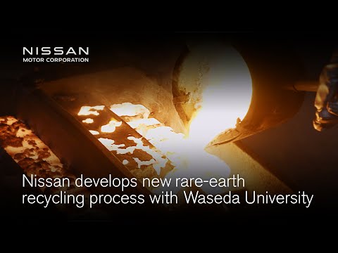 Nissan develops new rare-earth recycling process with Waseda University