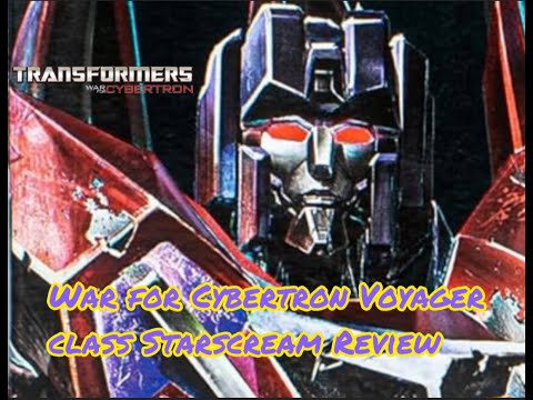 Transformers Studio Series Gamer Edition War for Cybertron Voyager class Starscream 4K Video Review