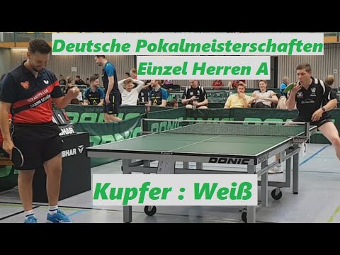 DPM 2023 Herren A Einzel | Material Spieler F.Weiß(1881TTR) gegen M.Kupfer(2069TTR)