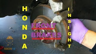 Honda Insight Front Brake Job ▶️ Insight Brake Pads Rotors Change 2010-2014