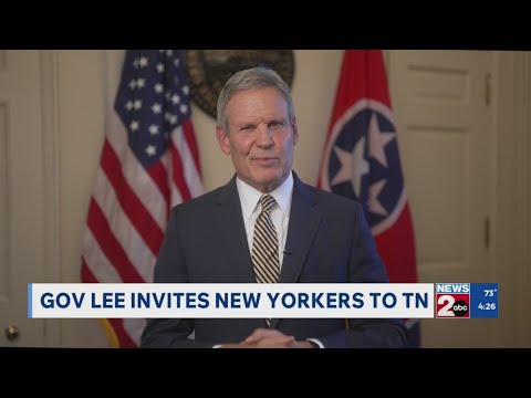 Gov. Bill Lee invites New Yorkers to TN