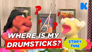 Where is my drumsticks? | Bed Time Stories for Kids | Kidsa English Story Time
