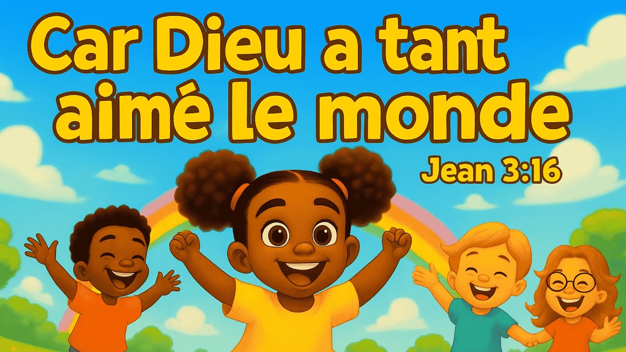 🎵Car Dieu a tant aimé le monde – Jean 3:16 (chanson chrétienne pour enfants)