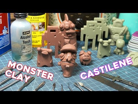 MONSTER CLAY & CASTILENE | Wax Clay Sculpting Toys, Action Figures, or Anything.