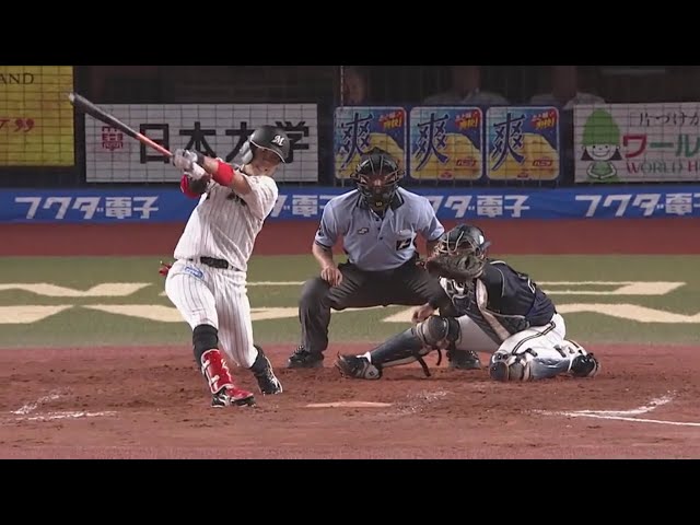 【3回裏】しぶとい一打!! マリーンズ・鈴木の先制タイムリー!! 2019/7/30 M-B