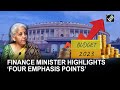 Union Budget 2023 24 Finance Minister Highlights Four Emphasis Points